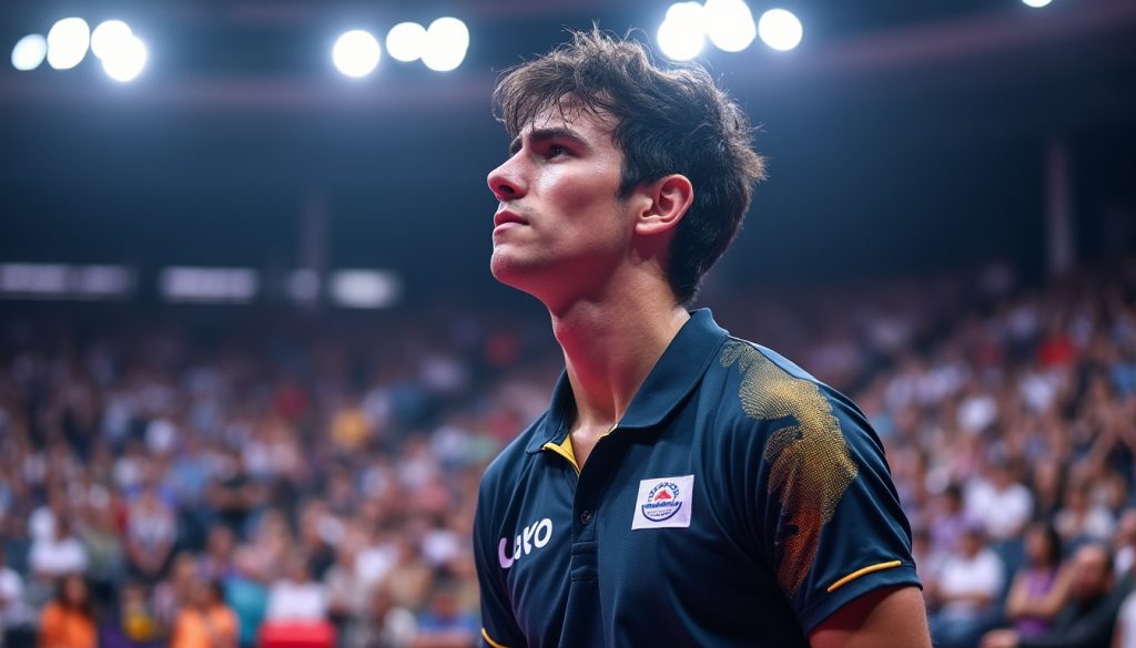 alexis lebrun fait son retour à la compétition mais s'incline dès le premier tour du wtt de macao. découvrez les détails de son élimination et les enjeux de ce tournoi international de tennis de table.