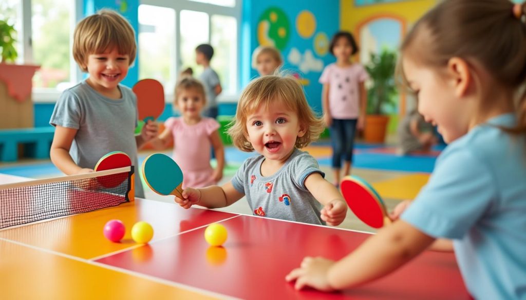 découvrez à damelevières une initiation ludique au ping-pong spécialement conçue pour les jeunes enfants. apprentissage, amusement et développement moteur au rendez-vous !