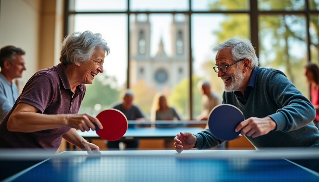 à chartres, le ping-pong est utilisé comme une activité ludique et innovante pour aider les personnes atteintes de la maladie de parkinson à améliorer leur bien-être et leur motricité.