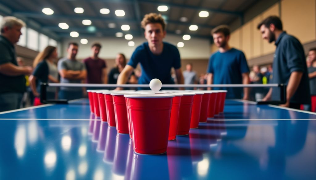 découvrez le championnat de france de beerpong à besançon, où chaque lancer est crucial pour accéder à la grande finale. suivez les moments forts et les performances des joueurs passionnés.