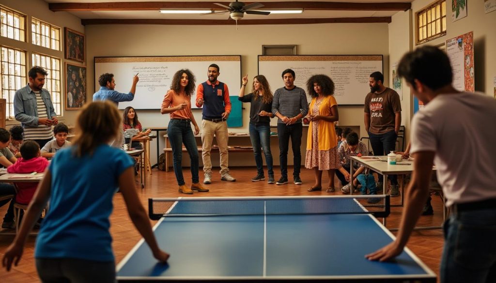 découvrez les activités au foyer socioculturel de moussoulens : dictée, théâtre et lancement d'un nouveau projet ping-pong pour tous les âges.
