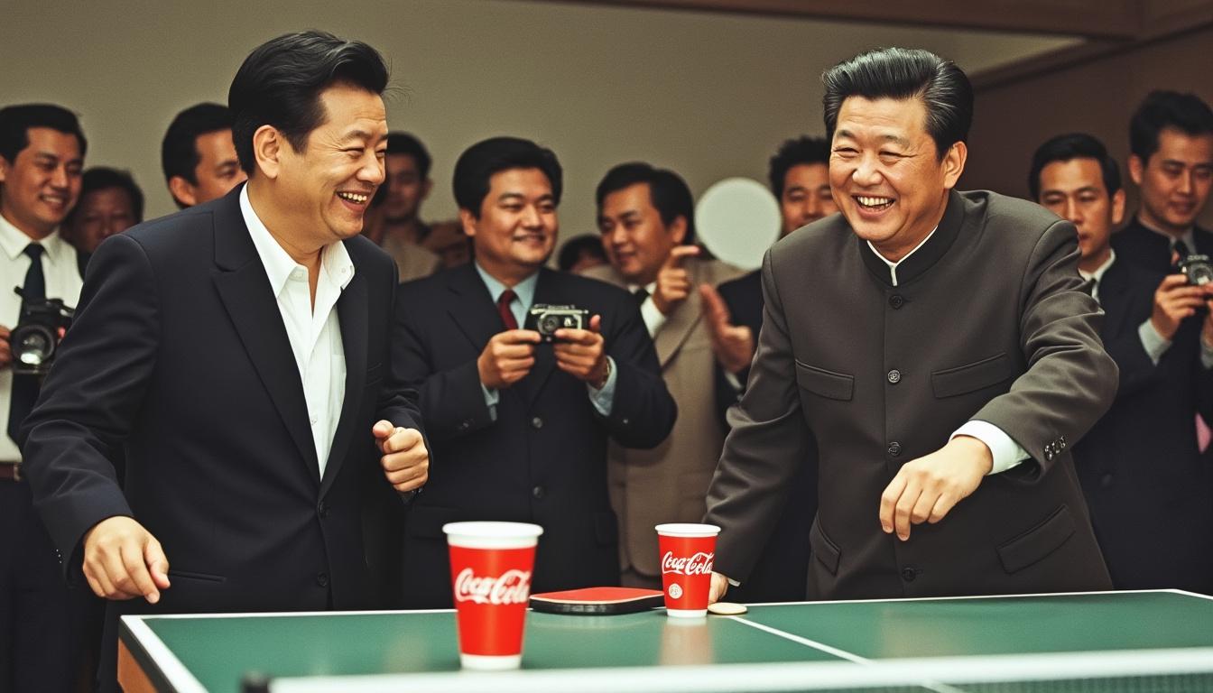découvrez en images les moments les plus mémorables entre présidents américains, mêlant parties de ping-pong, pauses coca et poignets retroussés pour des échanges emblématiques.