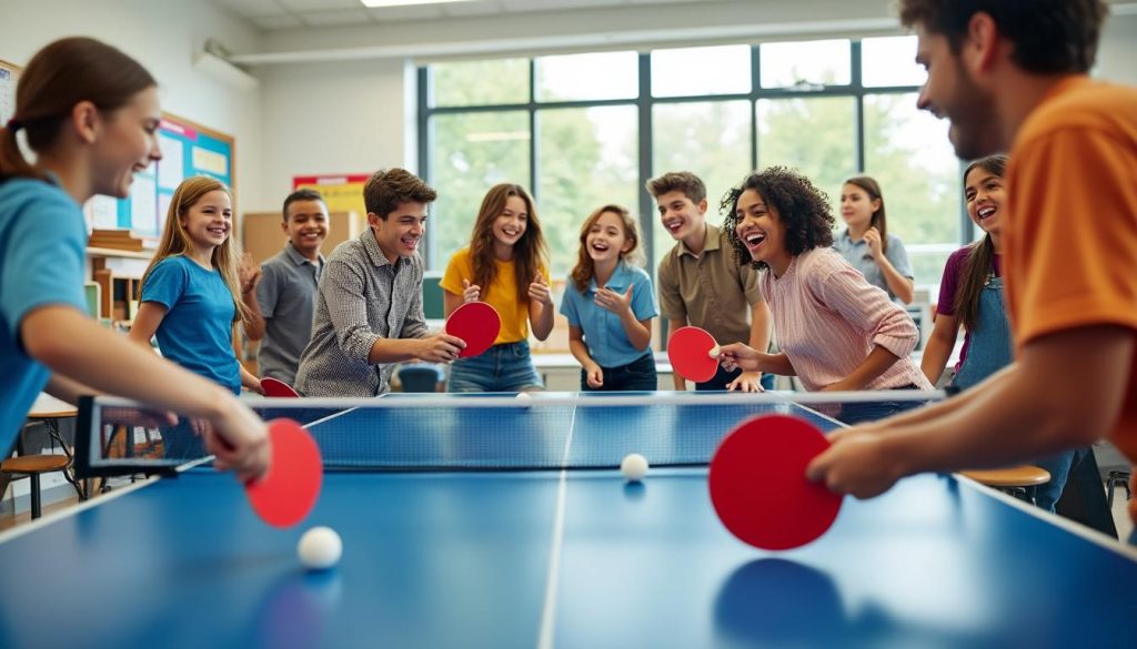 découvrez comment le ping-pong à l'école favorise la convivialité et l'inclusion en rassemblant tous les élèves autour d'une activité ludique et sportive.