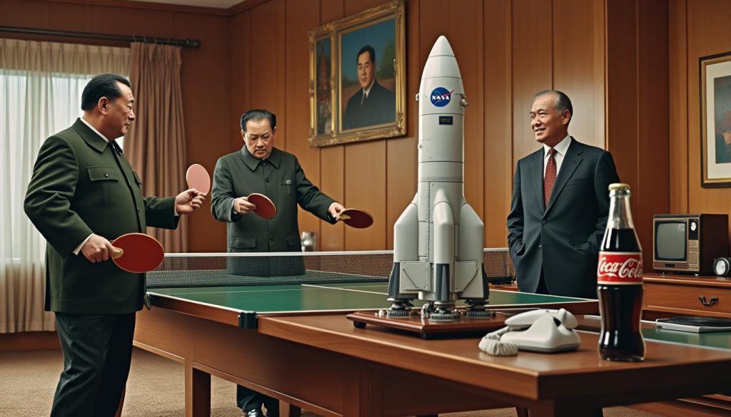 découvrez l'histoire fascinante où le ping-pong rapproche mao zedong et nixon, deng xiaoping explore la nasa, et l'incroyable aventure du coca-cola se dévoile.