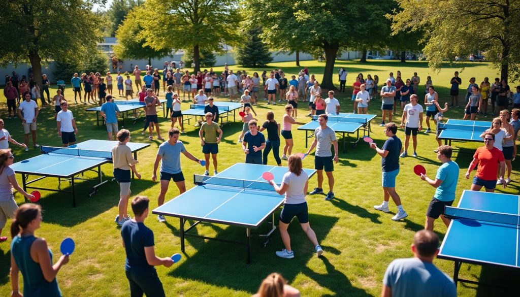 bavans : près de 60 passionnés se rassemblent pour une journée conviviale organisée par le ping-pong club, entre échanges sportifs et bonne humeur.