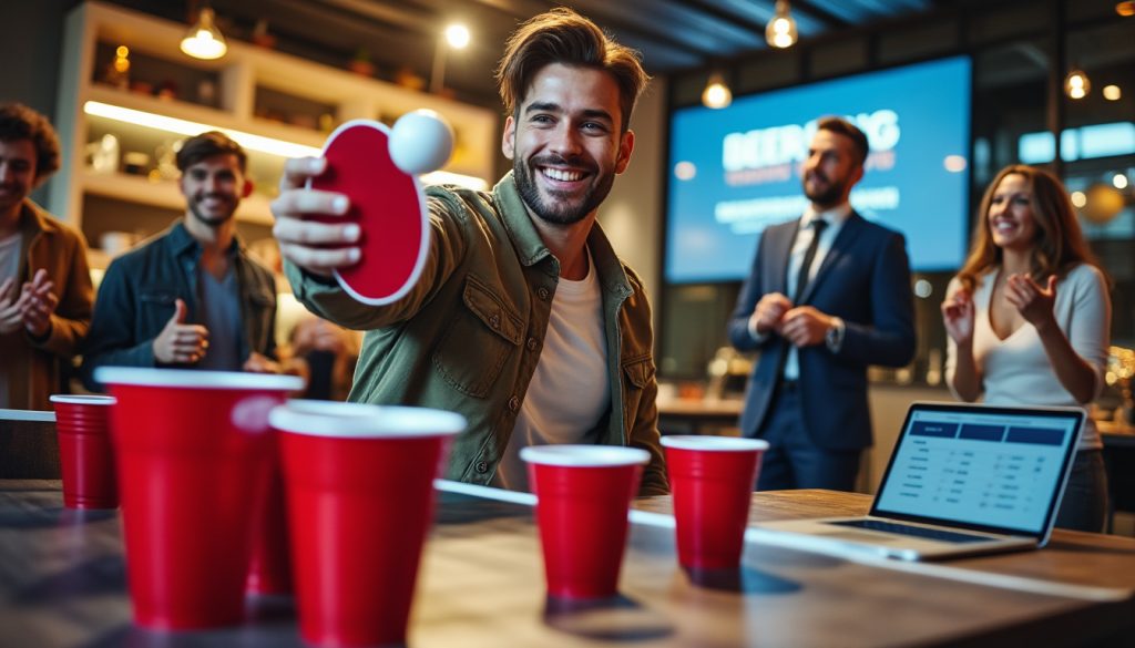 découvrez comment il a transformé un simple tournoi de bière-pong entre amis en une carrière passionnante, alliant plaisir et profession dans son métier rêvé.