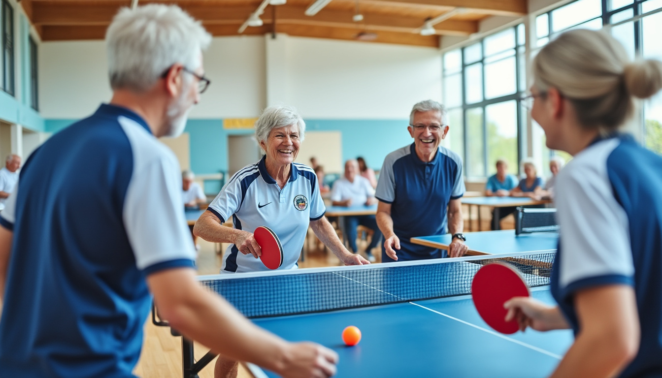 découvrez le succès remarquable du nouveau créneau de ping-pong spécialement réservé aux retraités, une initiative excellente favorisant santé, accueil et convivialité.